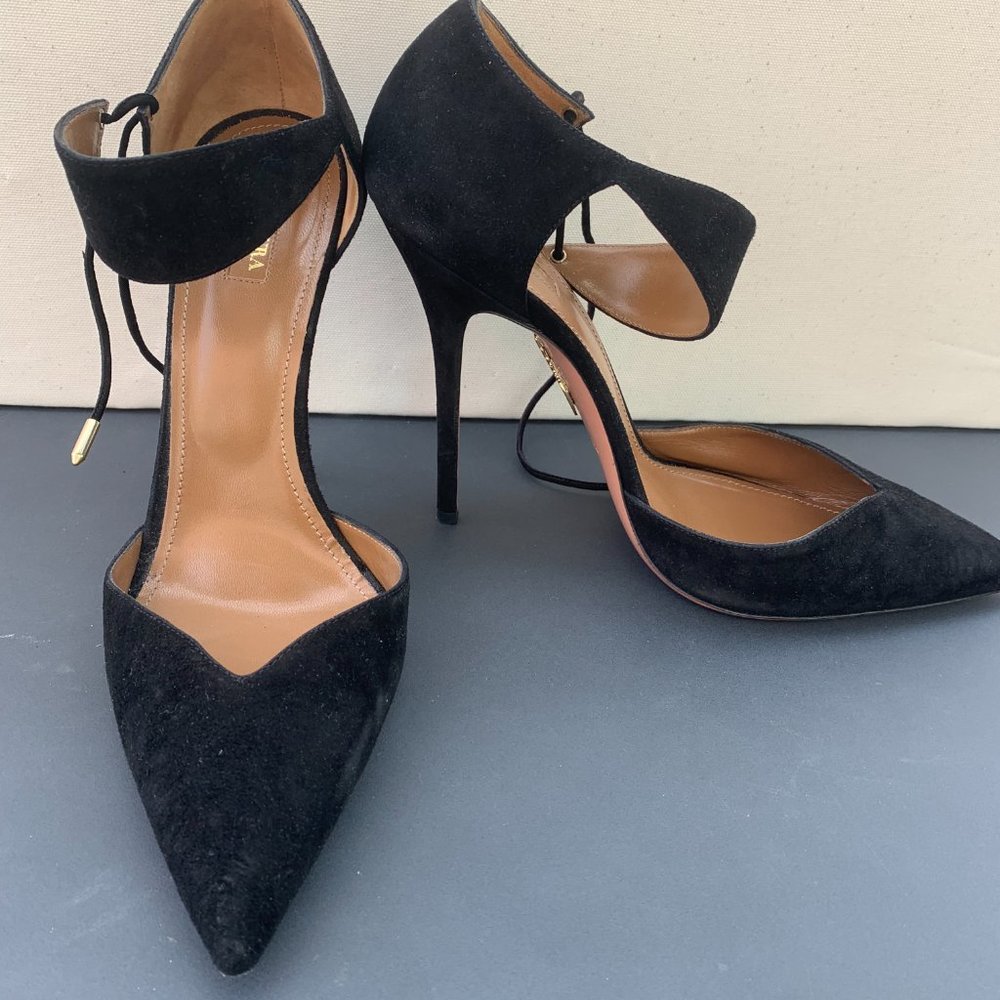 Aquazzura Candela Suede Heels Size 41